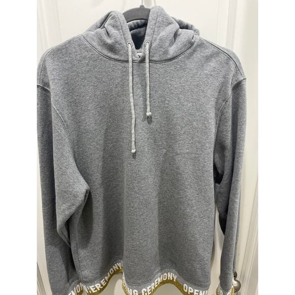 Opening Ceremony Gray Metallic Logo Sweatshirt Sz M - Picture 4 of 6